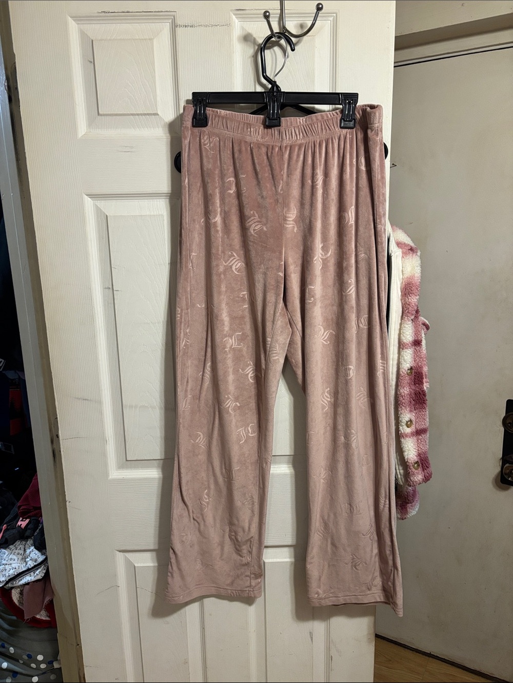 Juicy Couture Dusty Rose Velour Lounge Pants